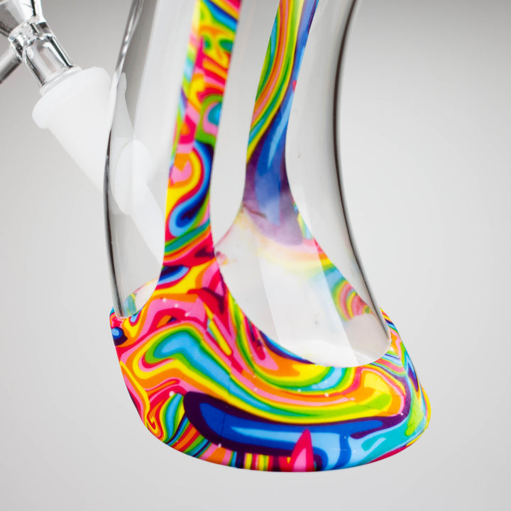 Fortune 9" Hydrographic Silicone and Glass Water Pipes-Assorted_5