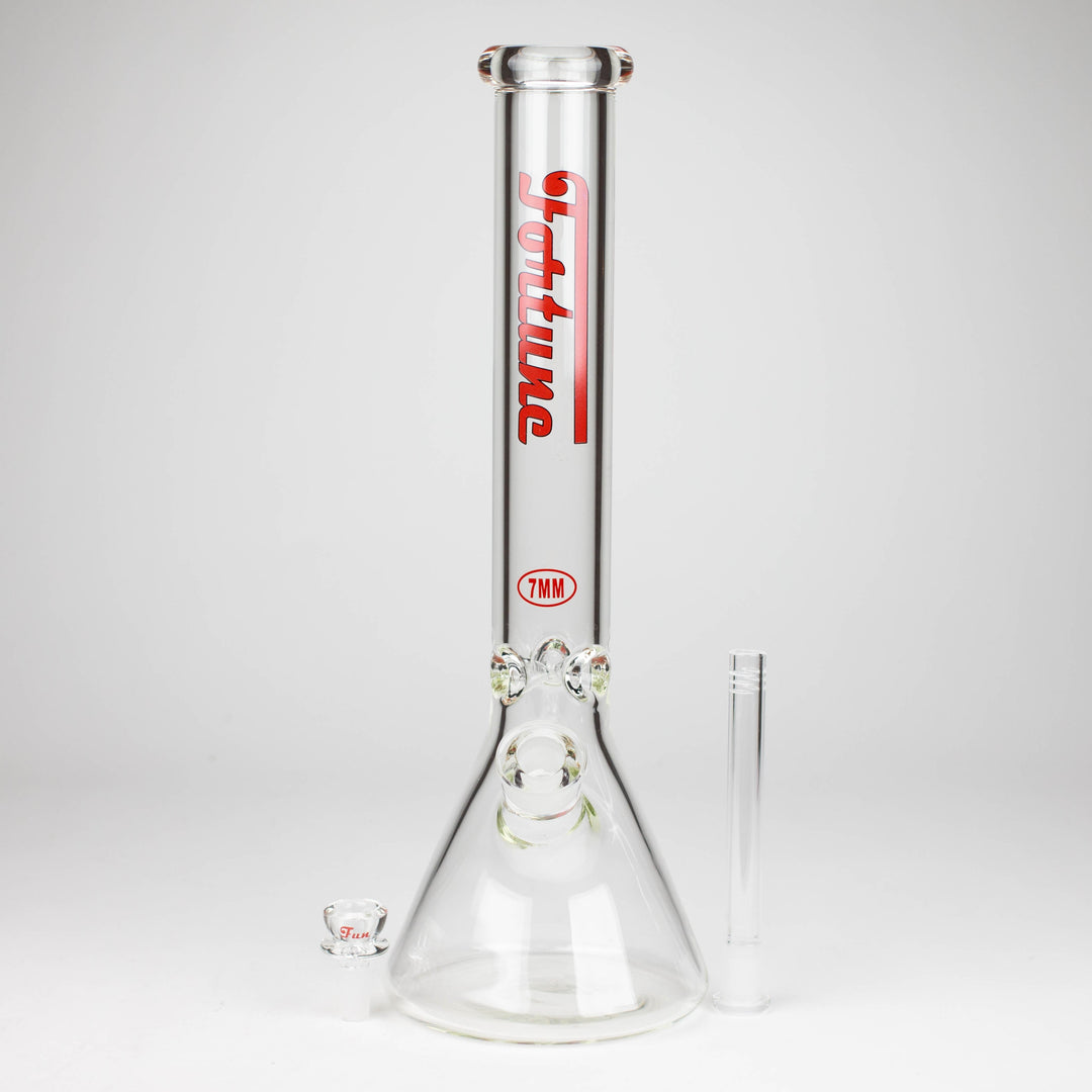 Fortune 16" 7mm Beaker Glass Water Pipes_5