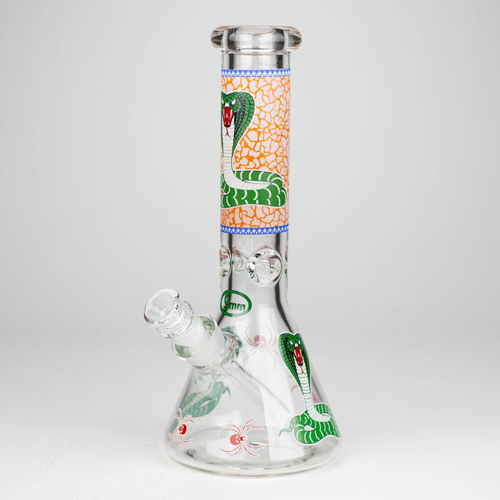Fortune 12" 9mm Snake Glow in the dark Beaker Water Pipes_8