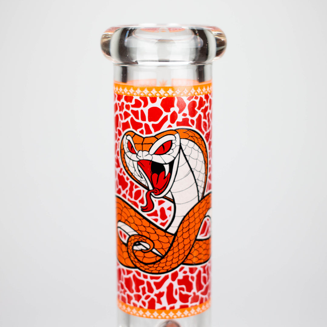 Fortune 12" 7mm Snake Glow in the dark Beaker Water Pipes_1