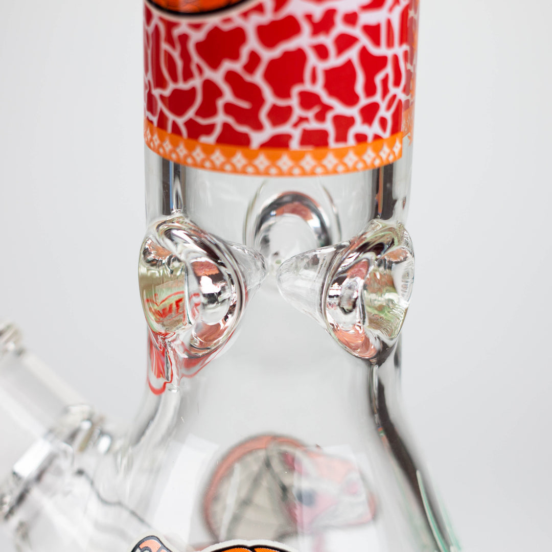 Fortune 12" 7mm Snake Glow in the dark Beaker Water Pipes_2