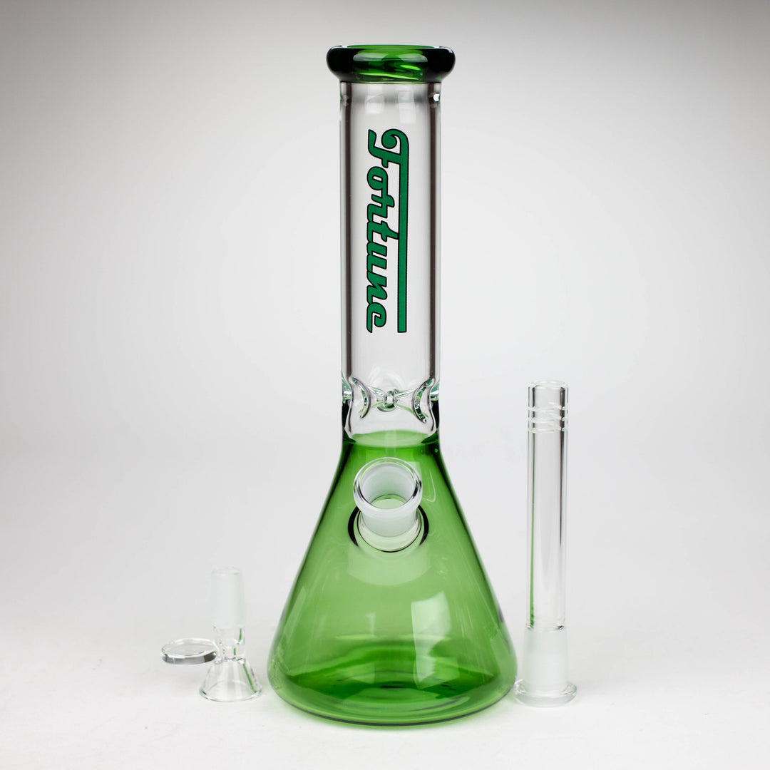 Fortune 10" 4mm Color Beaker Water Pipes_4