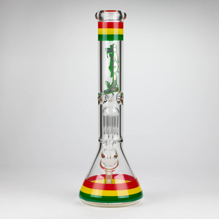 Kush 15" tree percolator 7mm glass bong_9