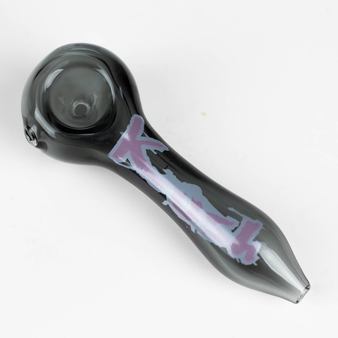 Kush 4.5" durable thick wall glass pipe_5