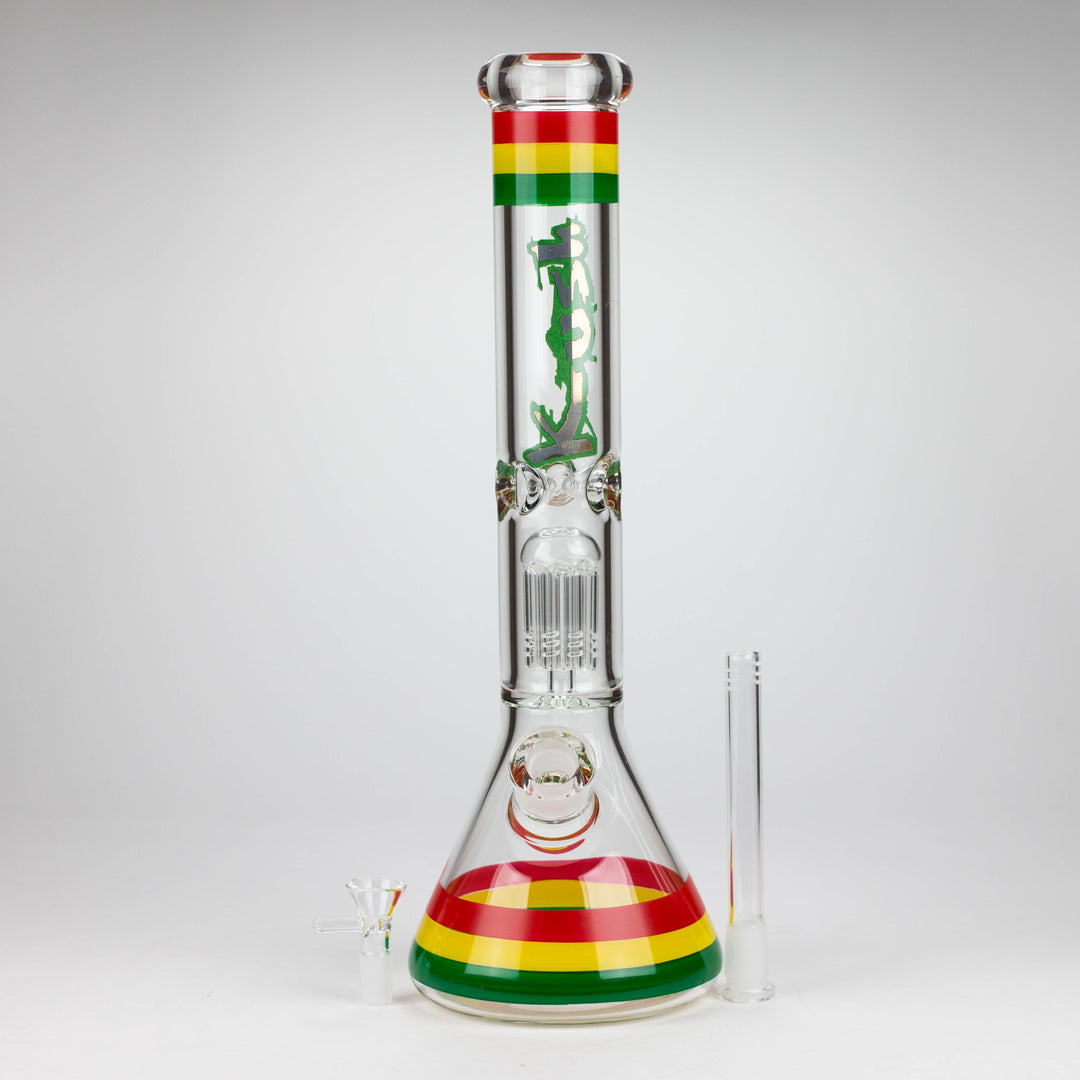 Kush 15" tree percolator 7mm glass bong_1