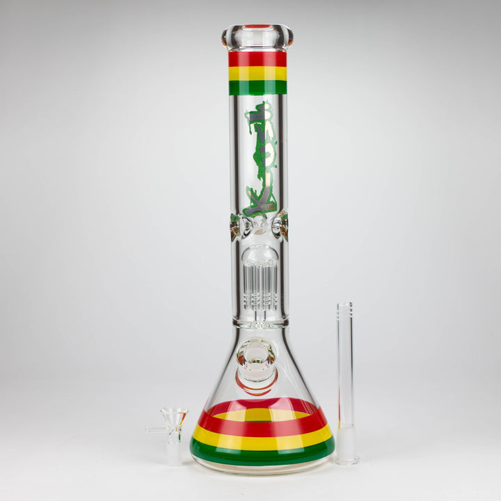 Kush 15" tree percolator 7mm glass bong_1