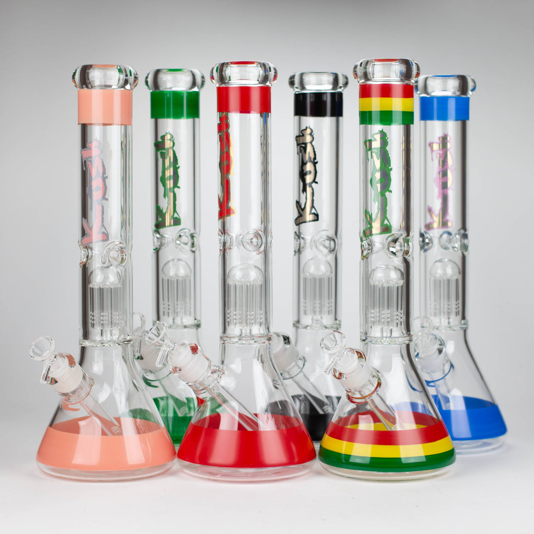 Kush 15" tree percolator 7mm glass bong_0