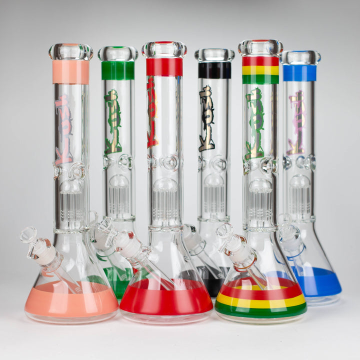 Kush 15" tree percolator 7mm glass bong_0