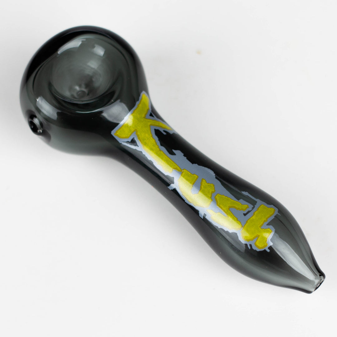 Kush 4.5" durable thick wall glass pipe_4