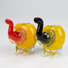 Elephant Rasta color hand pipe 4.25"
