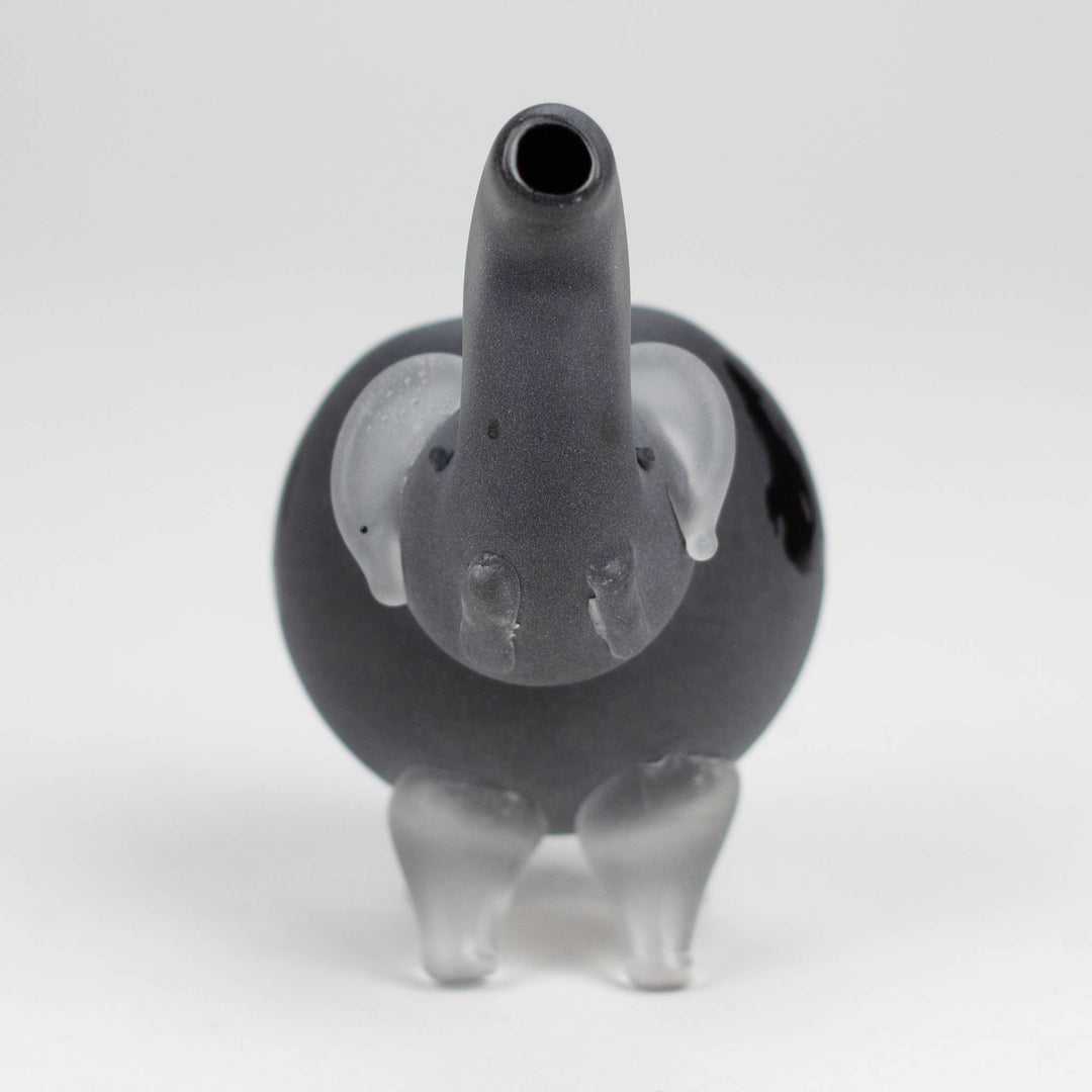 Elephant Frosted Glass Pipe - Assorted Colors 4.25"_3