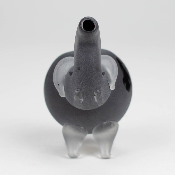 Elephant Frosted Glass Pipe - Assorted Colors 4.25"_3