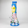 Resin 3D artwork 7mm Clown glass beaker 13"
