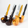 Aluminum Tobacco Pipe with Screens 8"