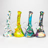 Fortune 6.5" Angled Hydrographic Silicone Waterpipe-Assorted