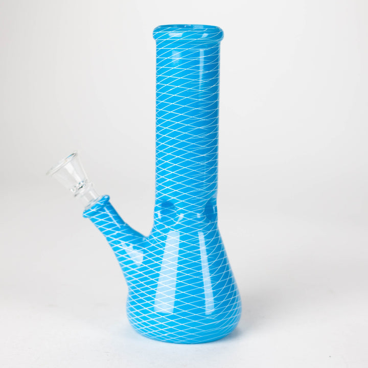 Web designed assorted color beaker glass pipes 8"_1