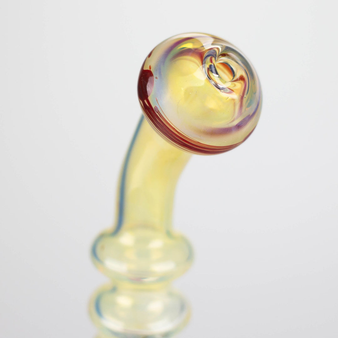 Glod fumed glass pipe 8"_3