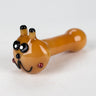 Cat design thick glass pipe 4"