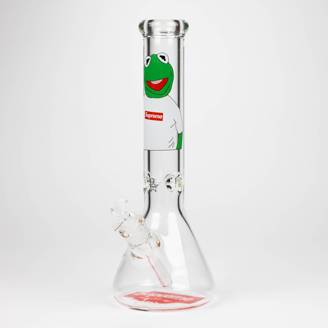 Brand 9mm glass water pipes 14"_5
