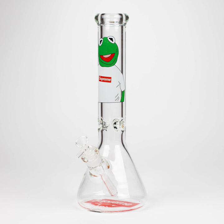 Brand 9mm glass water pipes 14"_5