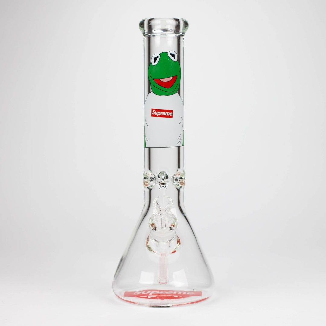 Brand 9mm glass water pipes 14"_7