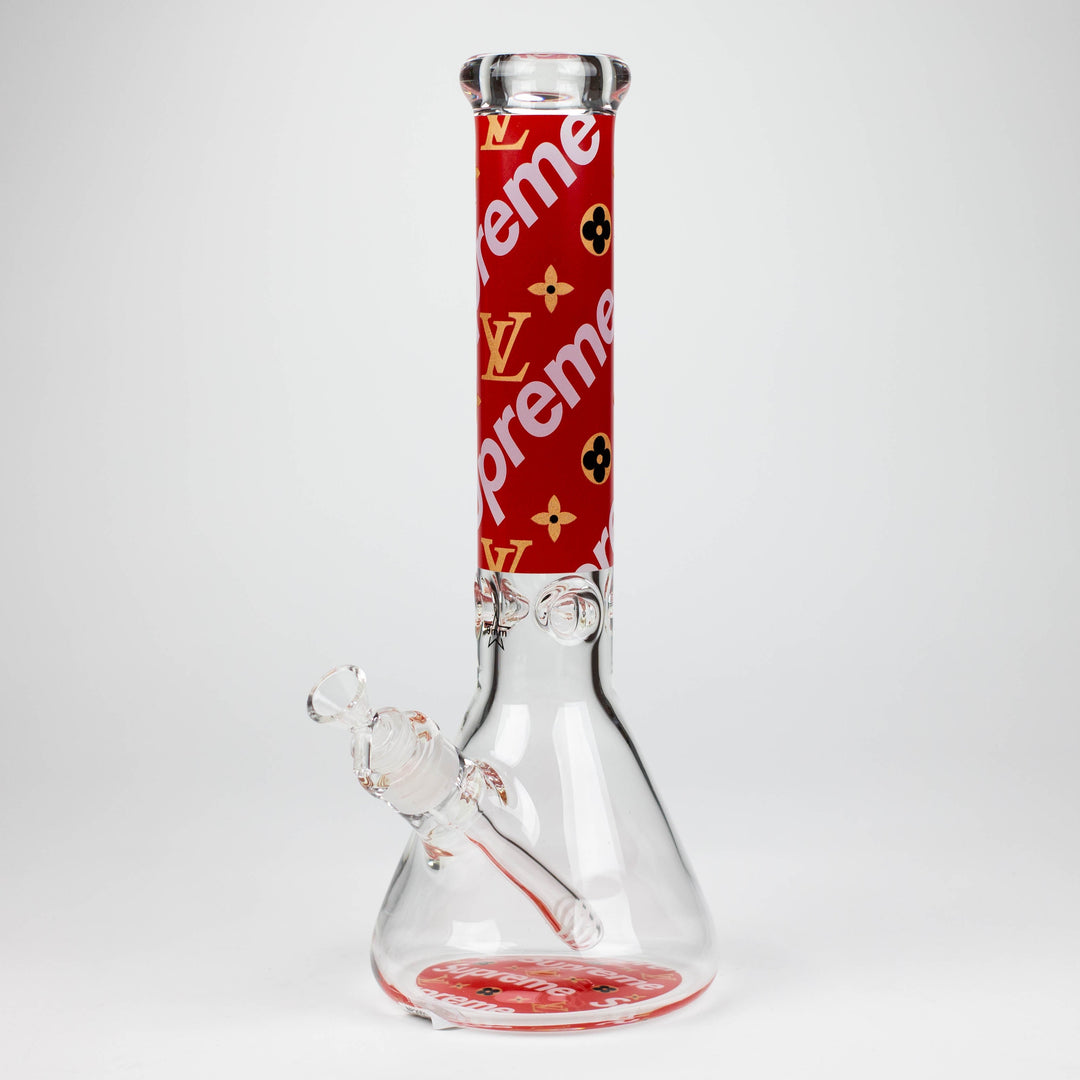 Brand 9mm glass water pipes 14"_2