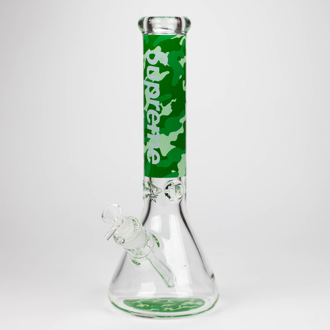 Brand 9mm glass water pipes 14"_3