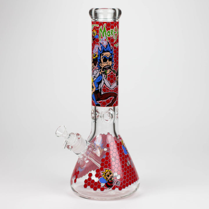 RM Cartoon 9mm glass water pipes 14"_5