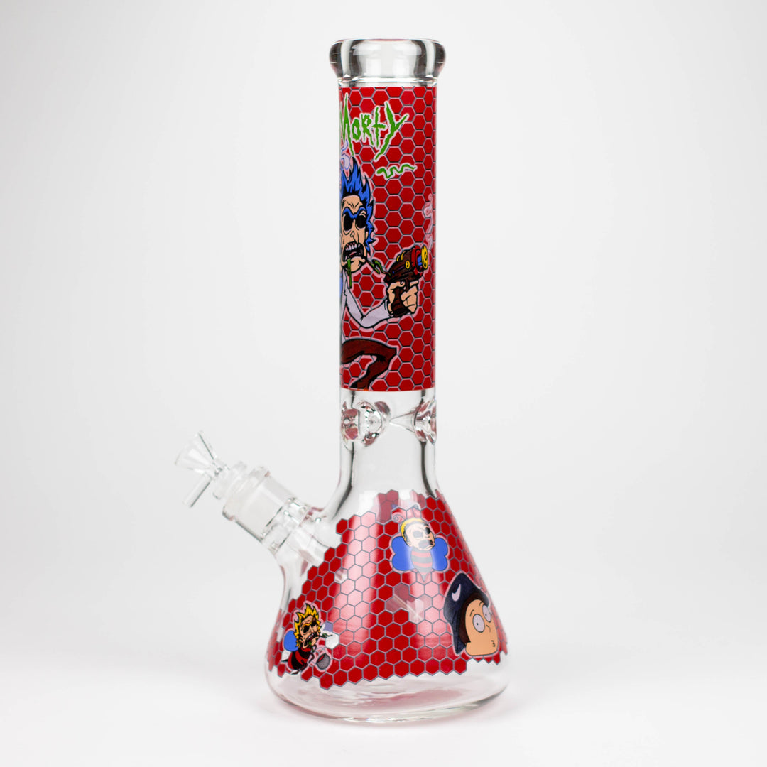 RM Cartoon 9mm glass water pipes 14"_6