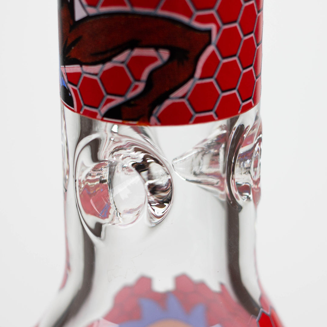 RM Cartoon 9mm glass water pipes 14"_8