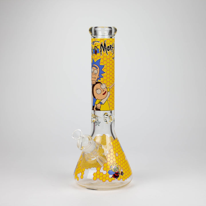 RM Cartoon 9mm glass water pipes 14"_12