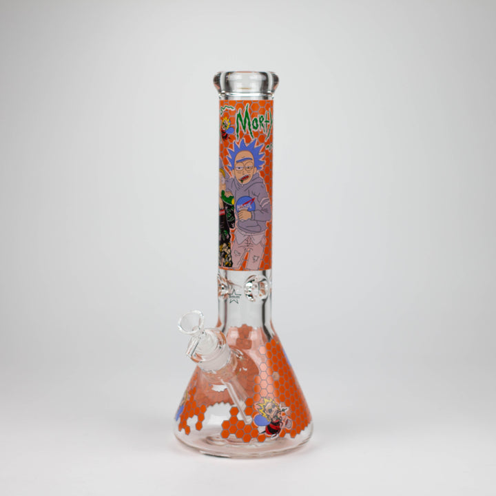 RM Cartoon 9mm glass water pipes 14"_2