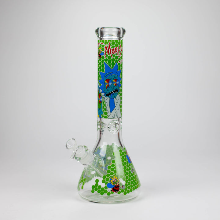 RM Cartoon 9mm glass water pipes 14"_3