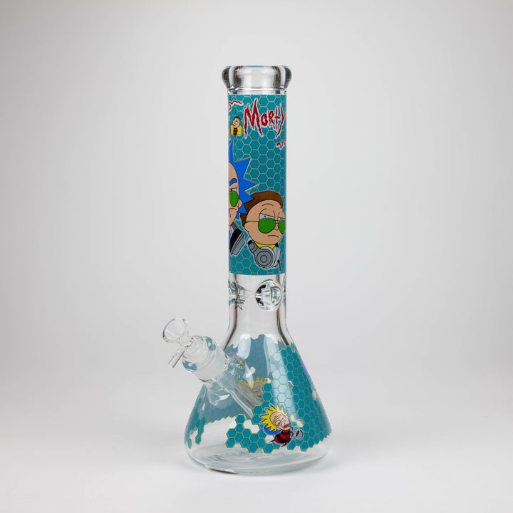 RM Cartoon 9mm glass water pipes 14"_4