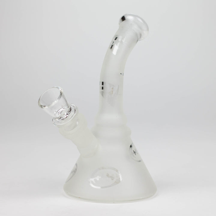 Glow in the dark glass bong 6"_0