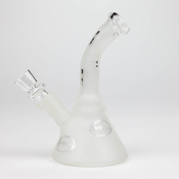 Glow in the dark glass bong 6"_2