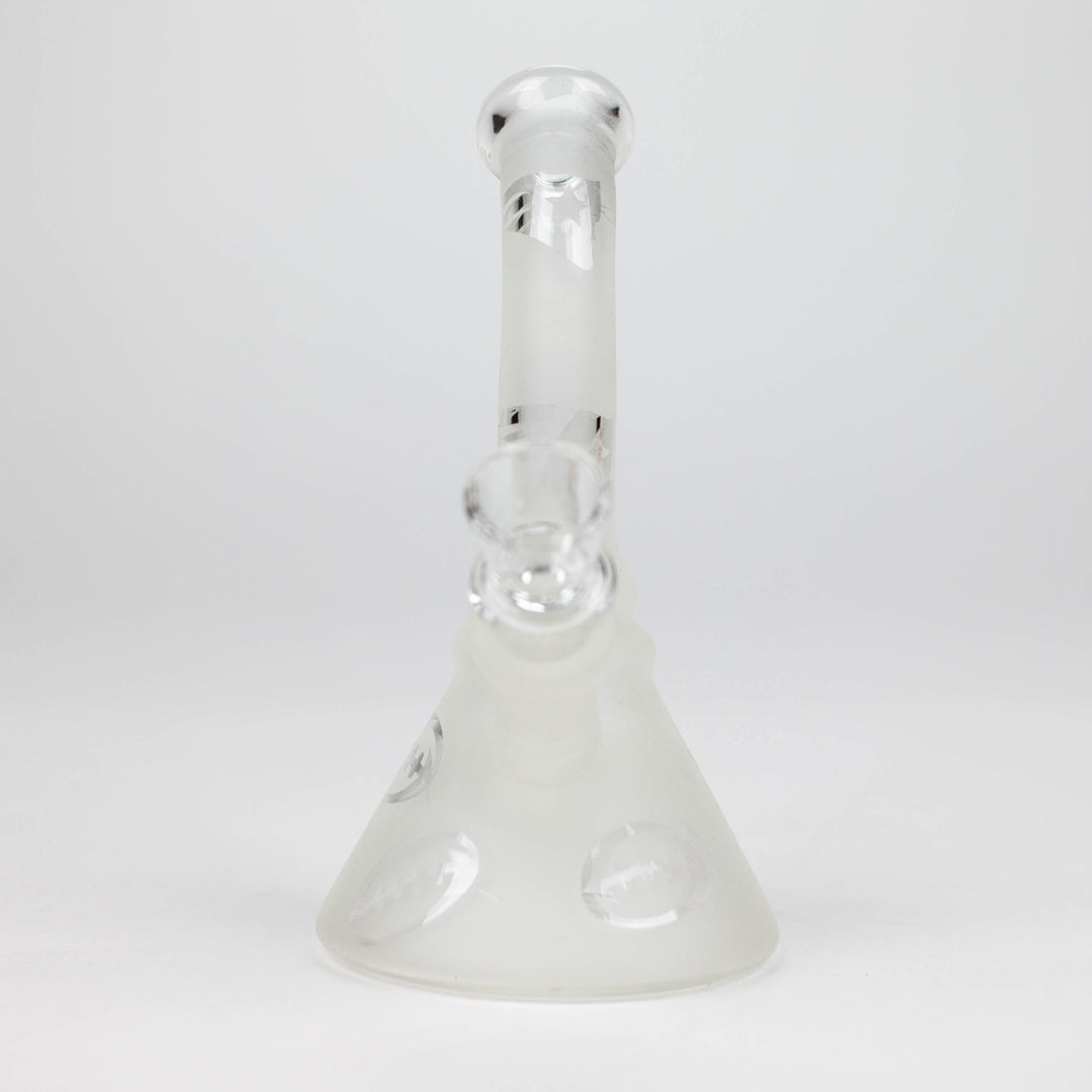 Glow in the dark glass bong 6"_3