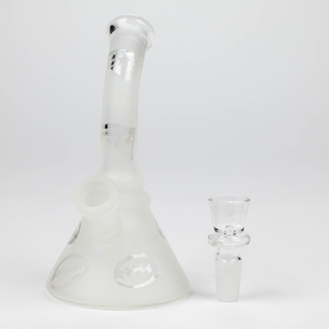 Glow in the dark glass bong 6"_6