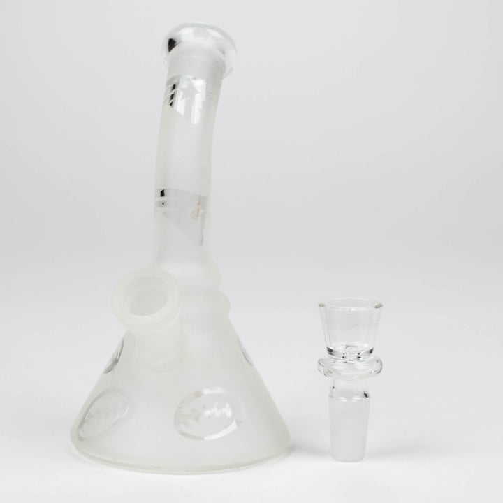 Glow in the dark glass bong 6"_6