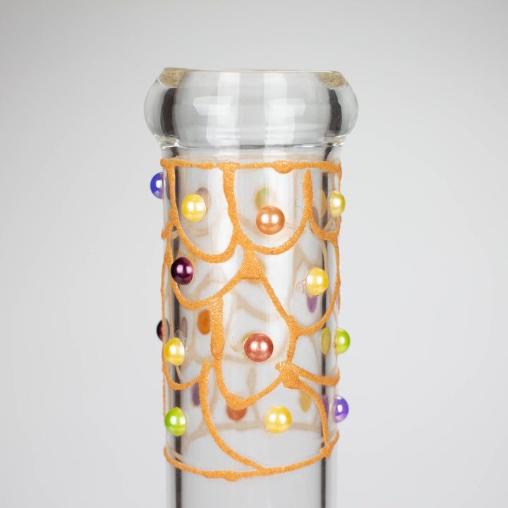 Royal conical hand crafted glass water pipes 12"_3