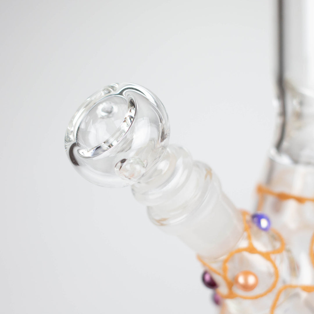 Royal conical hand crafted glass water pipes 12"_5