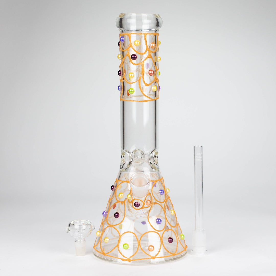 Royal conical hand crafted glass water pipes 12"_7