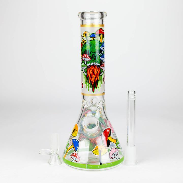 Glass Bong With The Nature Design 10"_2