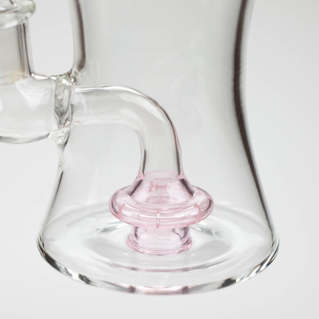 Color tube glass bong with diffuser 8"_7