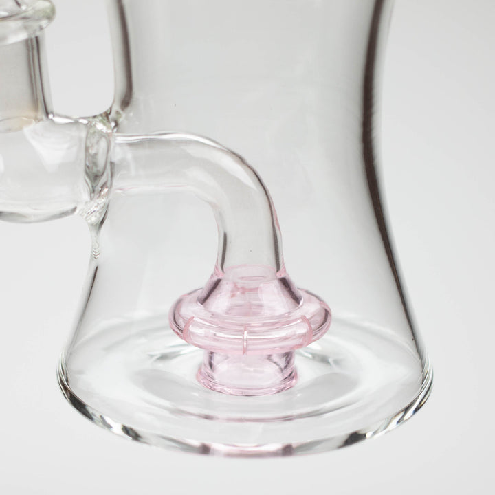 Color tube glass bong with diffuser 8"_7