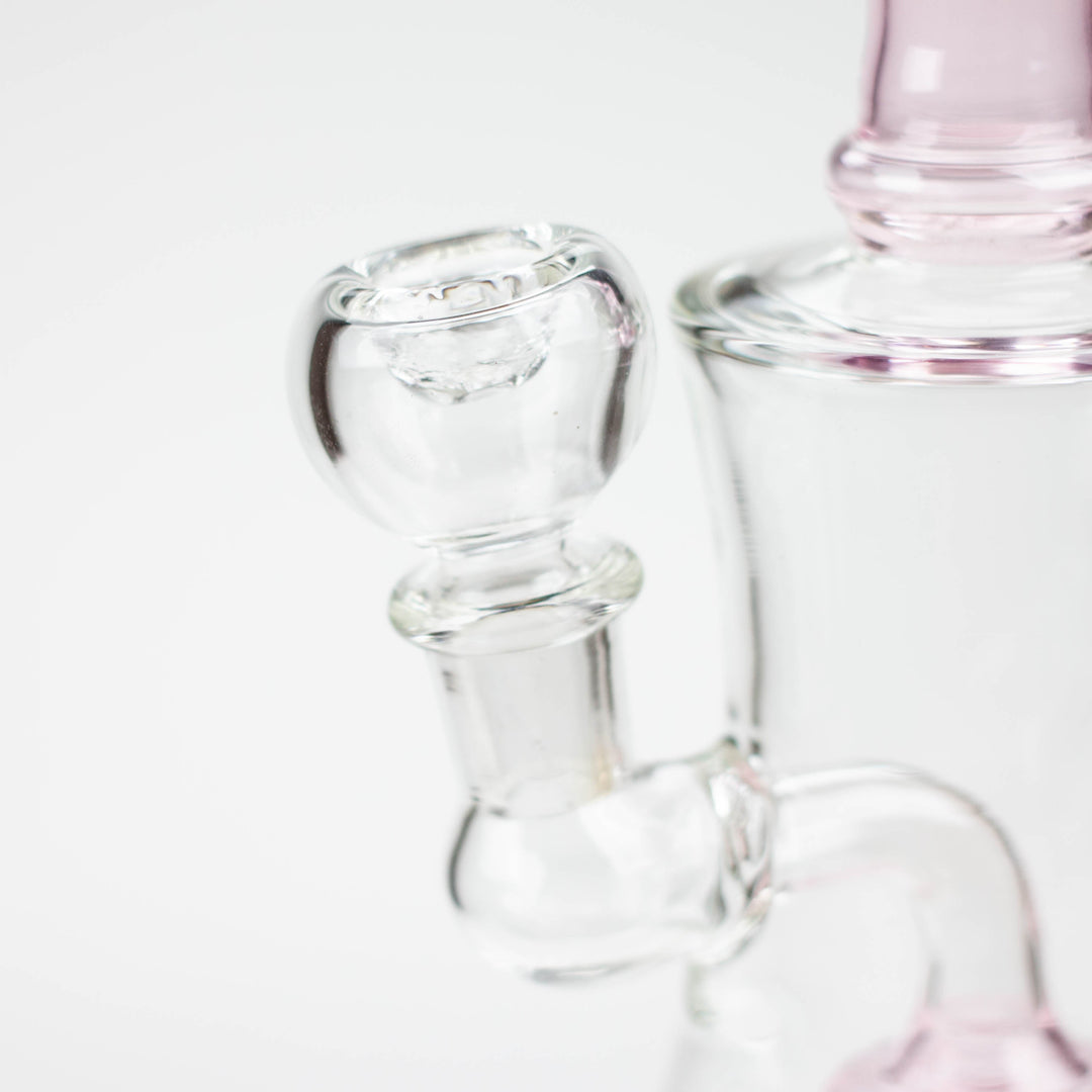 Color tube glass bong with diffuser 8"_8