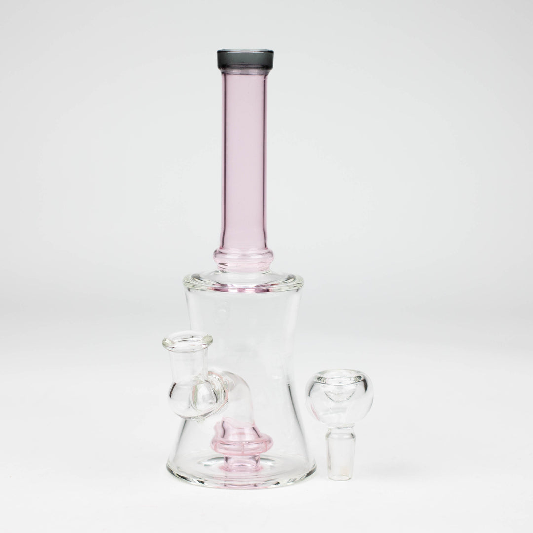 Color tube glass bong with diffuser 8"_9