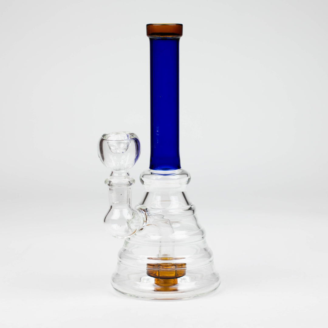 Color tube glass bong with diffuser 8"_11