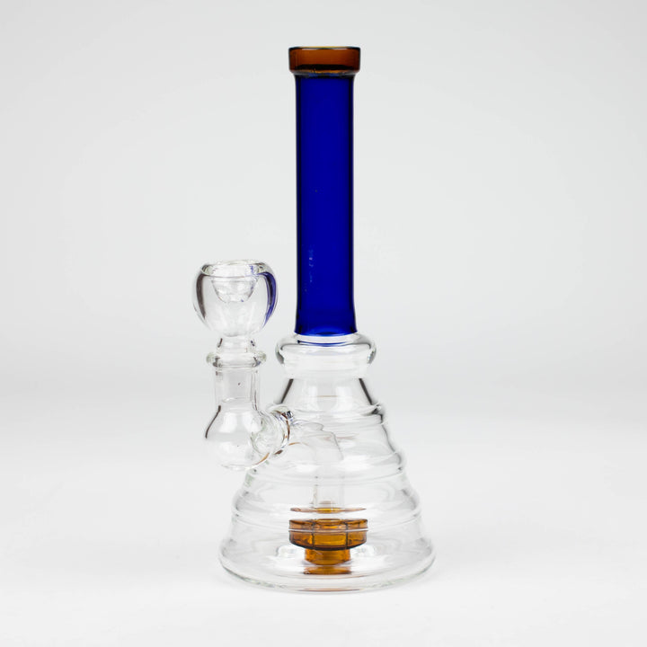 Color tube glass bong with diffuser 8"_11