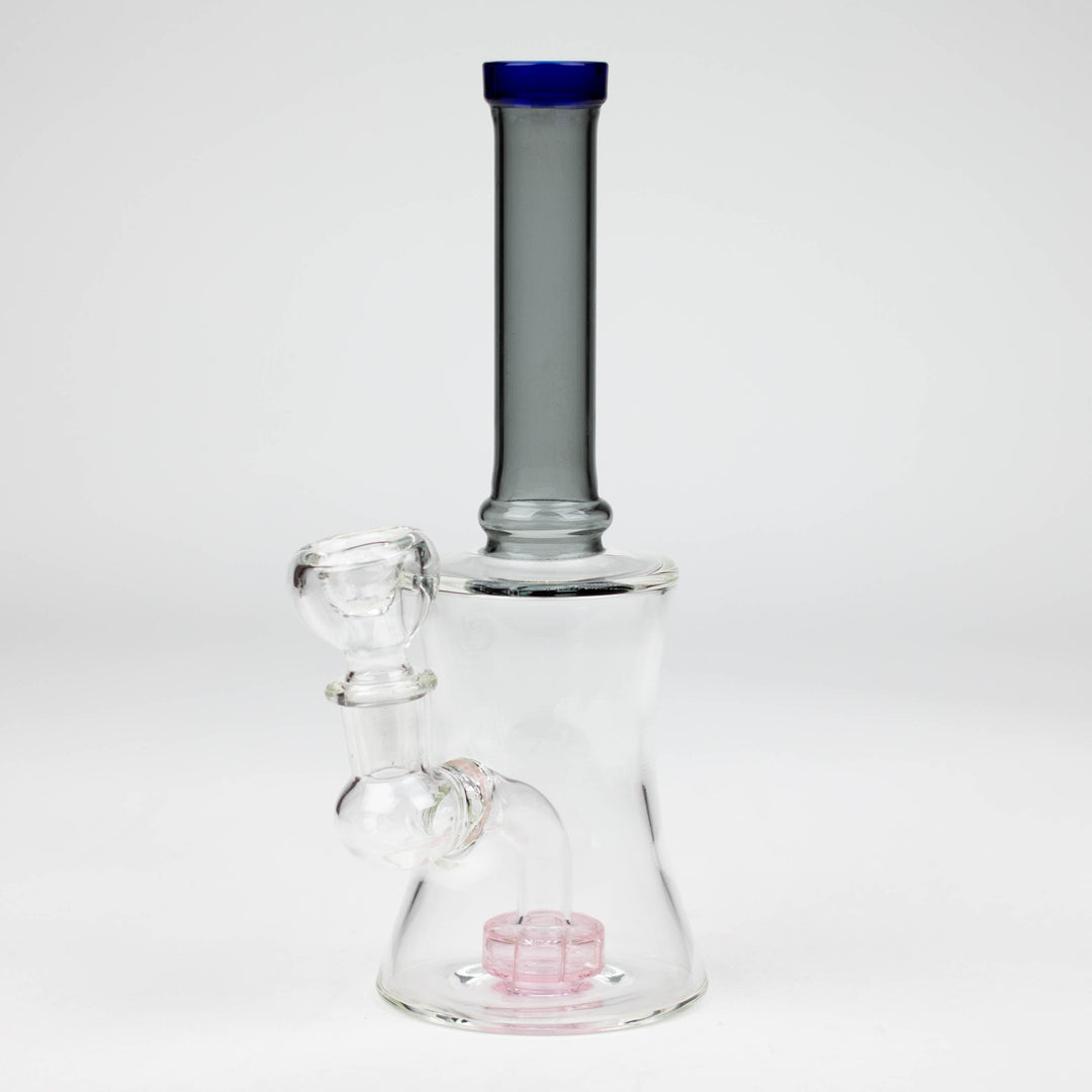 Color tube glass bong with diffuser 8"_2